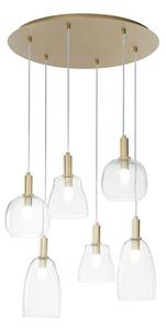 Φωτιστικό Οροφής Κρεμαστό I-Brandy-S6 E14 150x60x50cm Gold Luce Ambiente Design