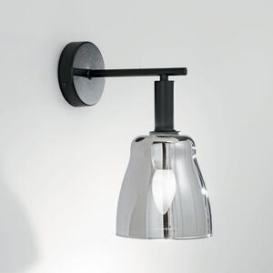 Φωτιστικό Τοίχου - Απλίκα I-Weizen-AP E14 29x14x18 Black-Chrome Luce Ambiente Design