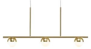 Φωτιστικό Οροφής - Ράγα Contina 3 2010953035 G9 5W 90x41,3cm Brass Nordlux