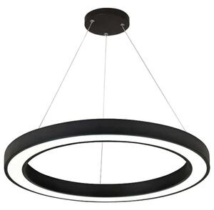 Φωτιστικό Οροφής 6073-60-BL Φ60x9cm Led 5450lm 68W Black Inlight