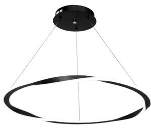 Φωτιστικό Οροφής 6079-BL Φ60cm Led 5100lm 60W Black Inlight