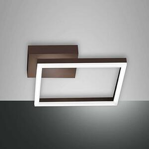 Φωτιστικό Οροφής - Πλαφονιέρα Bard 30x30x5,5cm Dim Led 2160lm 22W Corten Fabas Luce