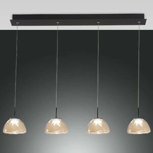 Φωτιστικό Οροφής - Ράγα Lucille 3764-48-365 87x6x9,5cm Dim Led 3000lm 28W Cognac Fabas Luce