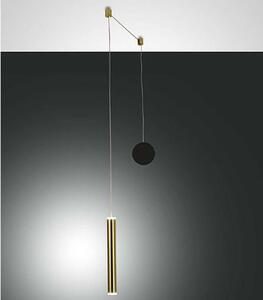 Φωτιστικό Οροφής Prado 3685-41-209 Φ4x31cm Dim Led 720lm 6,5W Black-Brass Fabas Luce