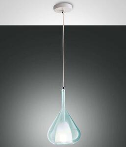 Φωτιστικό Οροφής Lila 3481-40-244 Φ20x35cm 1xE27 40W Transparent Light Blue Fabas Luce