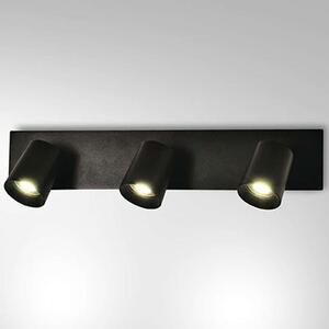 Φωτιστικό Τοίχου Modo 3451-83-101 48x9x11,2cm 3xGu10 35W Black Fabas Luce