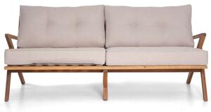 Καναπές Τριθέσιος Verona 790004 180x94x75cm Με Μαξιλάρια Natural-Beige Soulworks