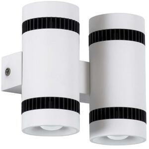 Φωτιστικό Τοίχου - Απλίκα Cannonal 60578 12x6,5x11cm Up&Down Led 2300lm 20W 2700K White-Black GloboStar