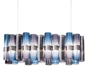 Φωτιστικό Οροφής - Ράγα La Lollo 93x28x28cm Led 7820lm 70W 2700K Silver-Blue Slamp