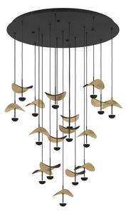 Φωτιστικό Οροφής Dracera 390341 78x220cm Led Black-Gold Eglo