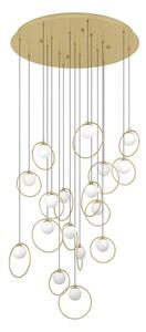 Φωτιστικό Οροφής Portocolom 390346 78x220cm Led Gold-White Eglo