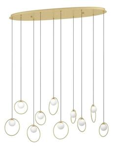 Φωτιστικό Οροφής Portocolom 390347 116x26x150cm Led Gold-White Eglo