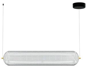 Φωτιστικό Οροφής - Ράγα HU-HJ6059-H800 80x15x120cm Led 5600lm 80W 4000K Clear-Gold Aidonitsa