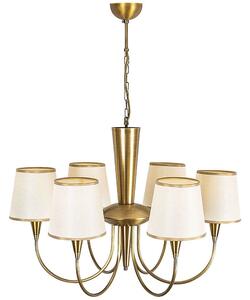 Φωτιστικό Οροφής Pardo 892OPV1402 Φ75x85cm 6xE27 40W Gold-White Opviq