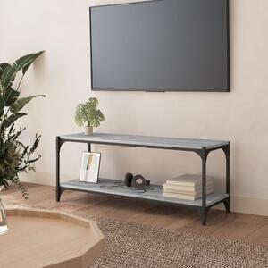 VidaXL Έπιπλο Τηλεόρασης Γκρι Sonoma 100x33x41 εκ. Επεξ. Ξύλο & Ατσάλι