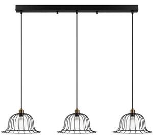 Φωτιστικό Οροφής - Ράγα Boey 942FLG1182 147x35x31/121cm 3xE27 40W Black-Gold Opviq