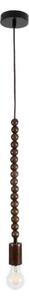 Φωτιστικό Οροφής Κρεμαστό Beads 00694 1xE27 IP20 4x47cm Dark Brown GloboStar