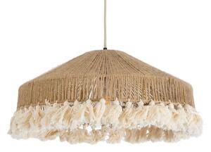 Φωτιστικό Οροφής Κρεμαστό Mazu 02098 Boho 1xE27 IP20 50x25cm Beige-White GloboStar