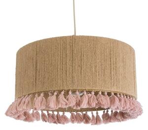 Φωτιστικό Οροφής Κρεμαστό Puertorico 02096 Boho 3xE27 IP20 50x27cm Beige-Pink GloboStar