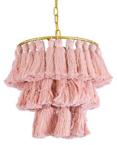 Φωτιστικό Οροφής Κρεμαστό Missoula 02086 Boho 1xE27 IP20 30x40cm Pink GloboStar