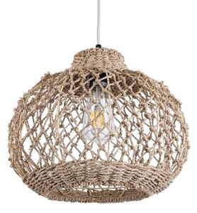 Φωτιστικό Οροφής Κρεμαστό Ecuador 02115 Boho 1xE27 IP20 35x28cm Beige GloboStar