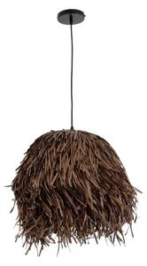 Φωτιστικό Οροφής Κρεμαστό Guadeloupe 02293 Boho 1xE27 IP20 40x35cm Dark Brown GloboStar