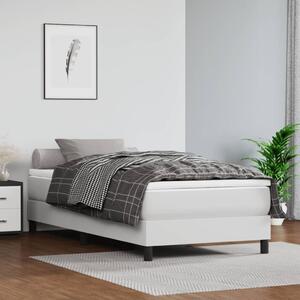 VidaXL Πλαίσιο Κρεβατιού Boxspring Λευκό 100x200 εκ. Συνθετικό Δέρμα