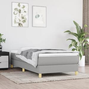 VidaXL Πλαίσιο Κρεβατιού Boxspring Ανοιχτό Γκρι 80x200 εκ. Υφασμάτινο