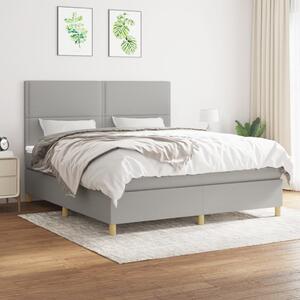 VidaXL Κρεβάτι Boxspring με Στρώμα Αν. Πράσινο 160x200εκ Υφασμάτινο