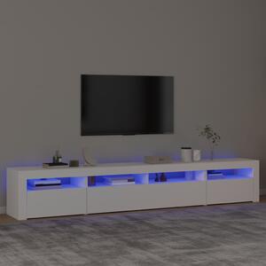 VidaXL Έπιπλο Τηλεόρασης με LED Λευκό 240x35x40 εκ