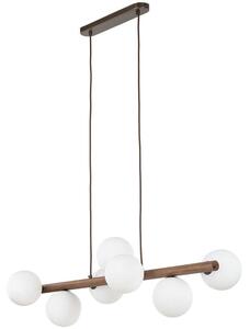 Φωτιστικό Οροφής - Ράγα Estera 10272 90x28x125cm 7xG9 8W Walnut-White TK Lighting