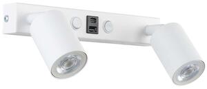 Φωτιστικό Τοίχου - Απλίκα Με Usb Top 10276 39x18x15cm 2xGu10 10W White TK Lighting