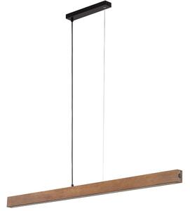 Φωτιστικό Οροφής - Ράγα 1449 126x5x100cm Led 36W Walnut-Black TK Lighting