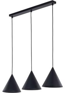 Φωτιστικό Οροφής - Ράγα Cono 10068 75x19x120cm 3xE27 15W Black TK Lighting