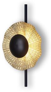 Φωτιστικό Τοίχου 01425 8W LED 3000K 640Lm 45x28cm Black-Gold Luma