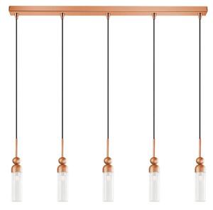 Φωτιστικό Οροφής - Ράγα 01480.12B 5xG9 100cm Copper Luma