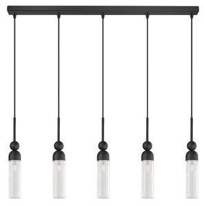 Φωτιστικό Οροφής - Ράγα 01480.12B 5xG9 100cm Black Luma