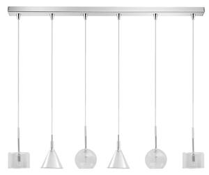 Φωτιστικό Οροφής - Ράγα 114-01047-13BR 6xG9 120cm Clear Luma