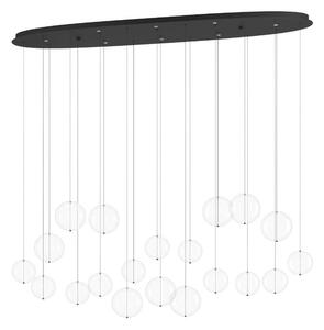 Φωτιστικό Οροφής - Ράγα Espardello 390344 148x26x220cm Led IP20 Clear-Black Eglo