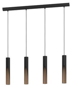 Φωτιστικό Οροφής - Ράγα Barbotto 900875 92,5x6x110cm 1xGU10 IP20 Black-Brown Eglo Eglo