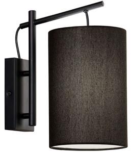 Φωτιστικό Τοίχου - Απλίκα Kealia 4308200 Φ16x46cm 1xE27 60W Black Viokef