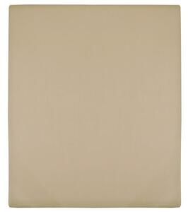 Σεντόνια με Λάστιχο 2 τεμ. Taupe 90 x 200 εκ. Βαμβακερό Ζέρσεϊ - Μπεζ-Γκρι