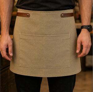 Ποδιά Μέσης από Καμβά Doxx Amsterdam Washed Canvas Waist Apron με ρυθμιζόμενα λουράκια και διαστάσεις 35x67cm - Green