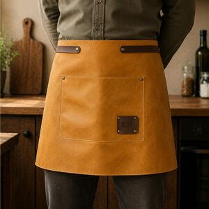 Δερμάτινη Ποδιά Μέσης Doxx Amsterdam Rustic Leather Waist Apron με ρυθμιζόμενα λουράκια και διαστάσεις 65x40cm - Sand