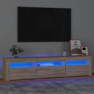 Έπιπλο Τηλεόρασης με LED Sonoma Δρυς 180x35x40 εκ. - Καφέ