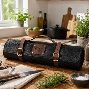 Δερμάτινη Θήκη Μαχαιριών Doxx Amsterdam Smooth Leather 7 θέσεων - Black