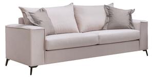 Καναπές Verona 3θέσιος cream - μαξιλάρια mocha 225x93x100εκ