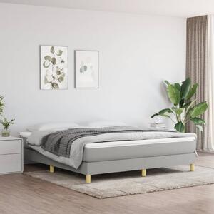 VidaXL Πλαίσιο Κρεβατιού Boxspring Ανοιχτό Γκρι 180x200 εκ. Υφασμάτινο