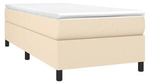 VidaXL Πλαίσιο Κρεβατιού Boxspring Κρεμ 90x190 εκ. Υφασμάτινο