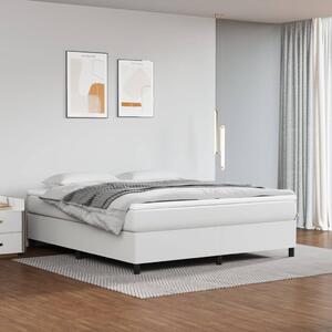 VidaXL Πλαίσιο Κρεβατιού Boxspring Λευκό 160x200 εκ. Συνθετικό Δέρμα